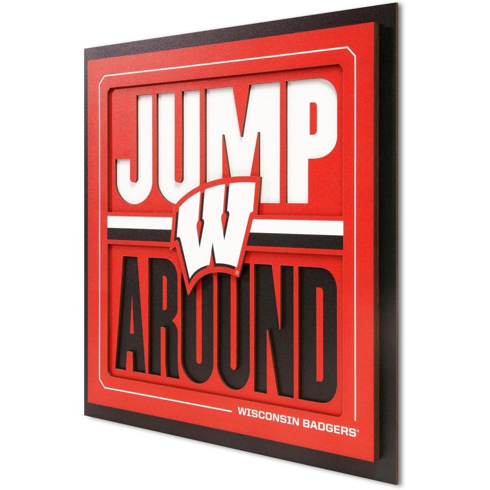 imageYouTheFan NCAA Arizona State Sun Devils Slogan Series 3D Wall ArtWisconsin Badgers