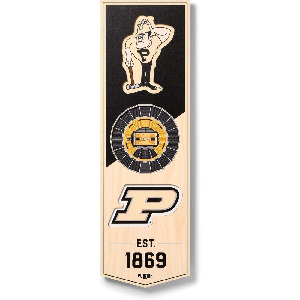 imageYouTheFan NCAA Arkansas Razorbacks 3D Stadium 6x19 Banner  Donald W Reynolds Razorback StadiumPurdue Boilermakers BB