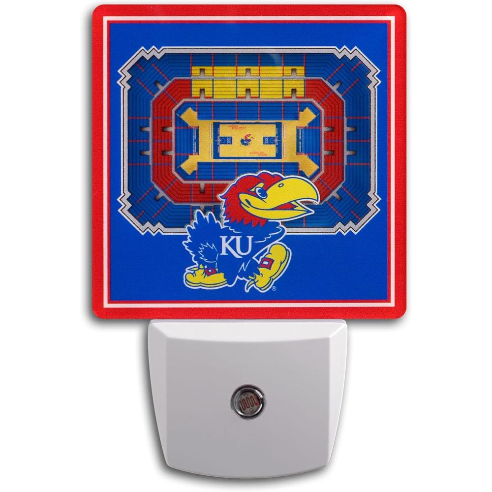 imageYouTheFan NCAA Clemson Tigers StadiumView Nite LightKansas Jayhawks