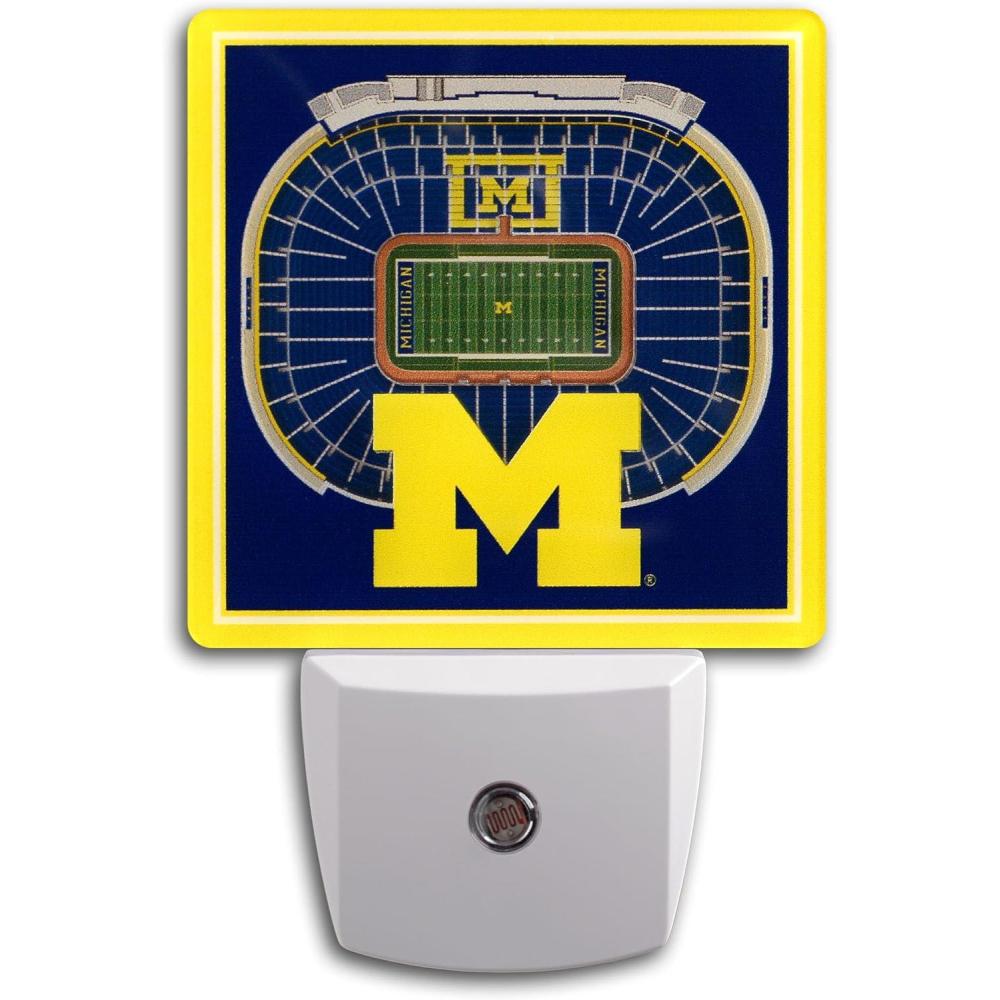 imageYouTheFan NCAA Clemson Tigers StadiumView Nite LightMichigan Wolverines