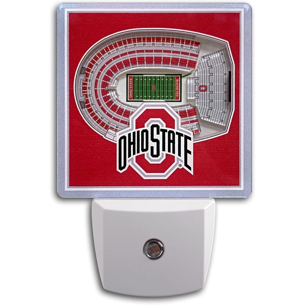 imageYouTheFan NCAA Clemson Tigers StadiumView Nite LightOhio State Buckeyes