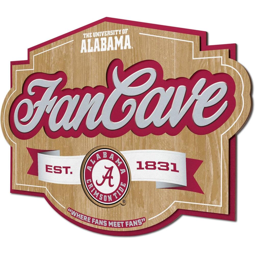 imageYouTheFan NCAA Fan Cave SignAlabama Crimson Tide