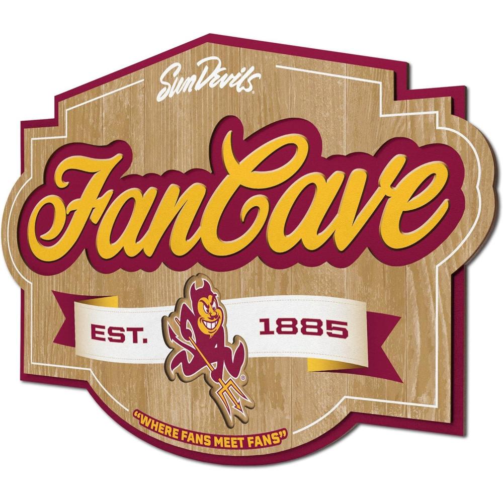 imageYouTheFan NCAA Fan Cave SignArizona State Sun Devils