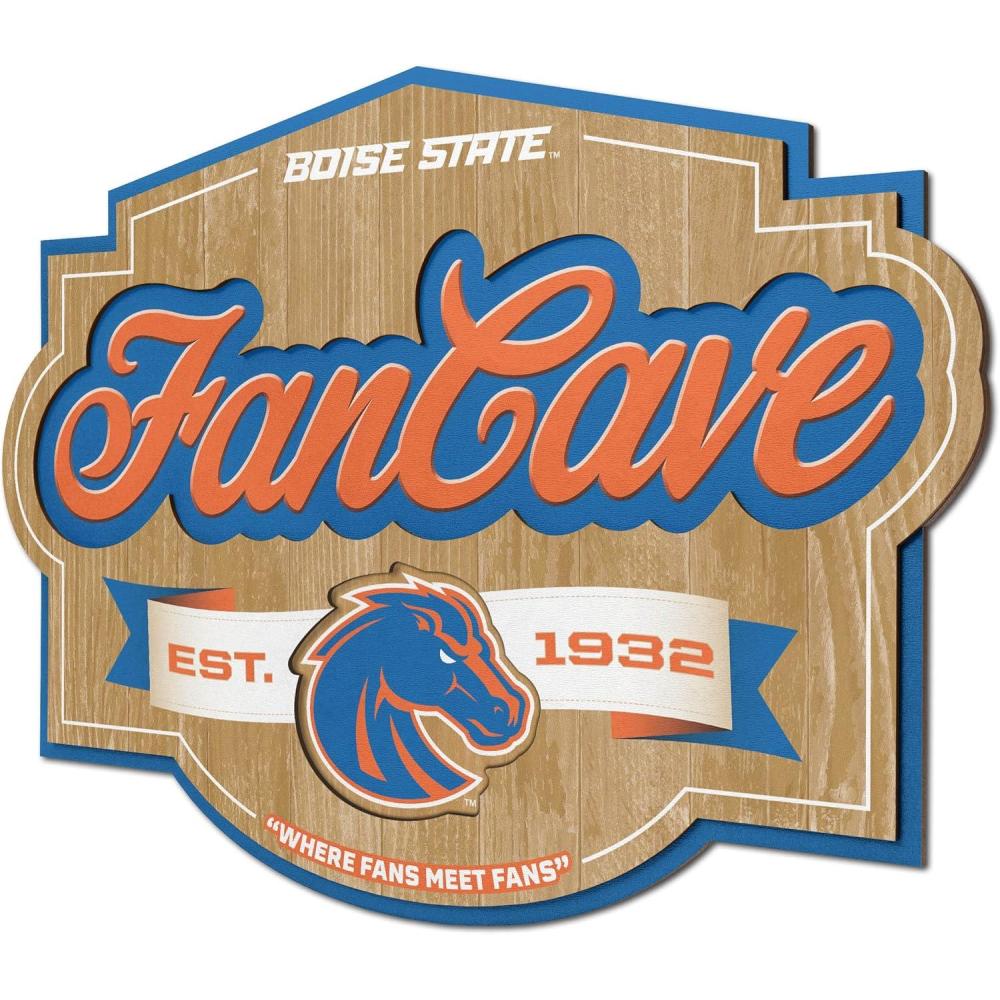 imageYouTheFan NCAA Fan Cave SignBoise State Broncos