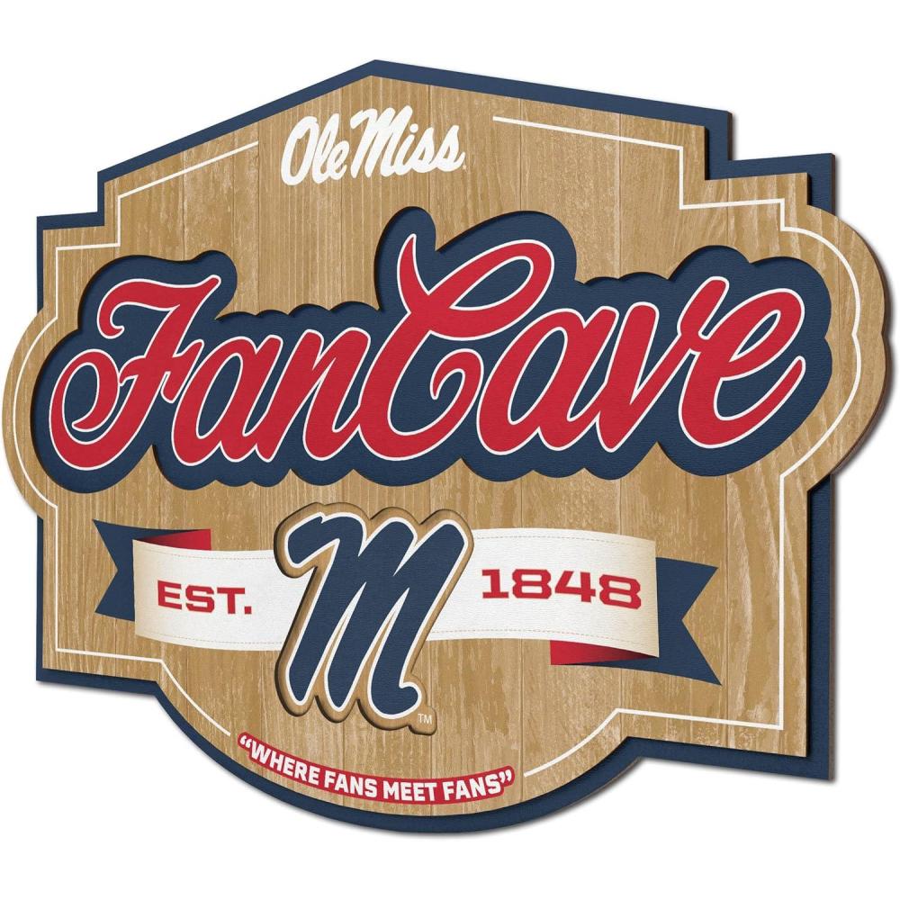 imageYouTheFan NCAA Fan Cave SignMississippi Rebels