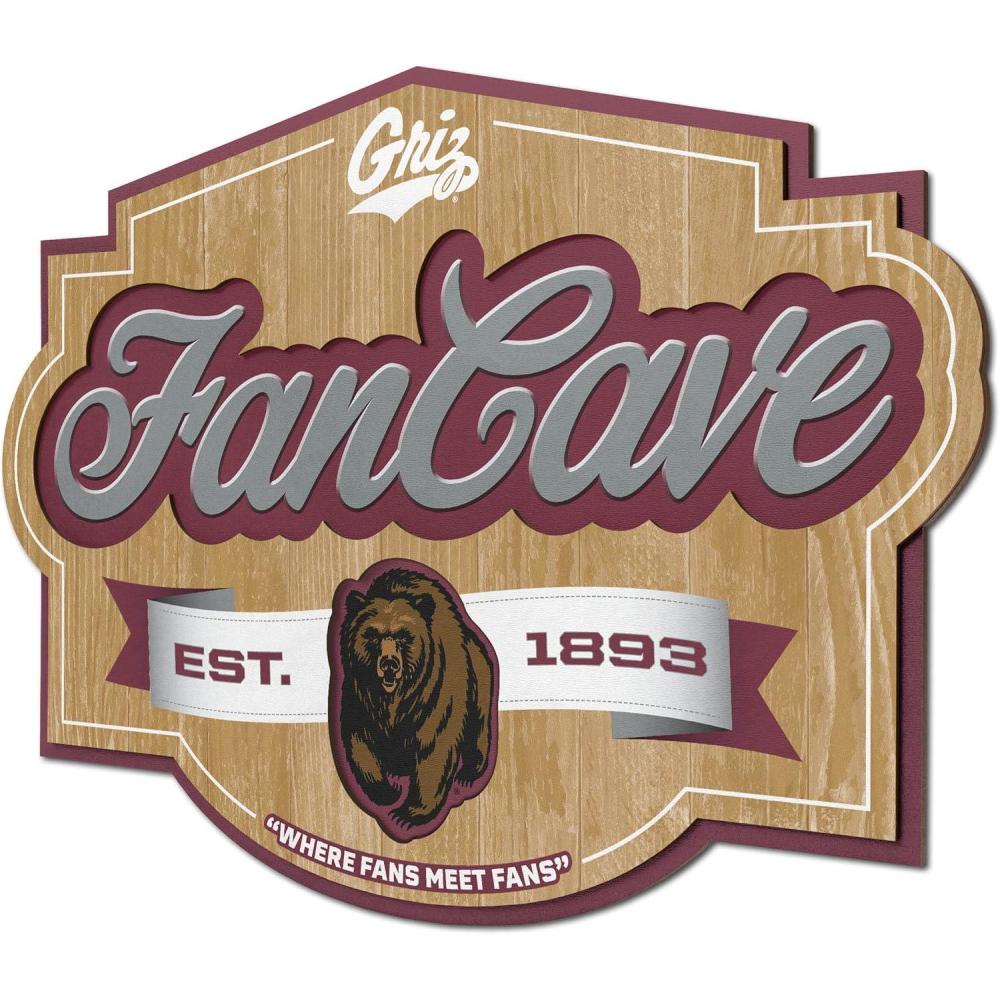 imageYouTheFan NCAA Fan Cave SignMontana Grizzlies