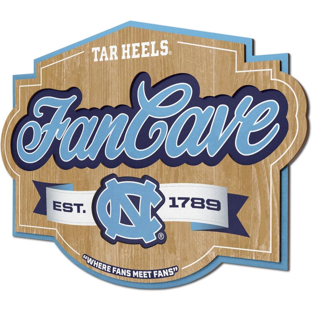 imageYouTheFan NCAA Fan Cave SignNorth Carolina Tar Heels