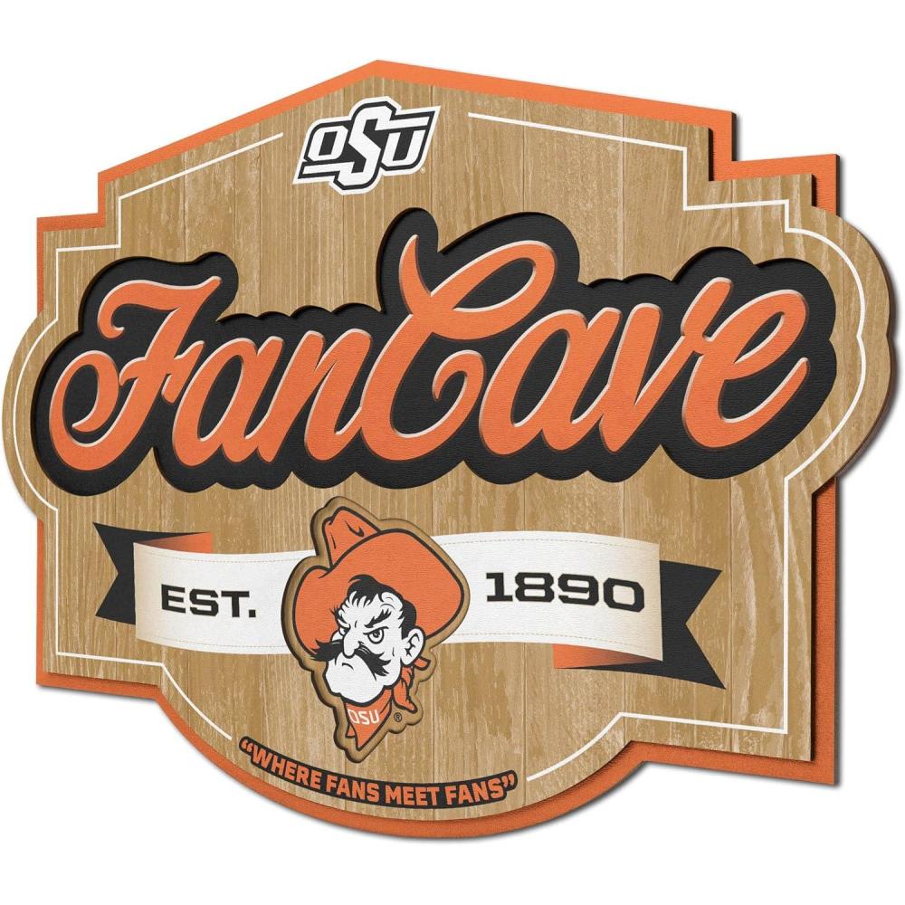 imageYouTheFan NCAA Fan Cave SignOklahoma State Cowboys