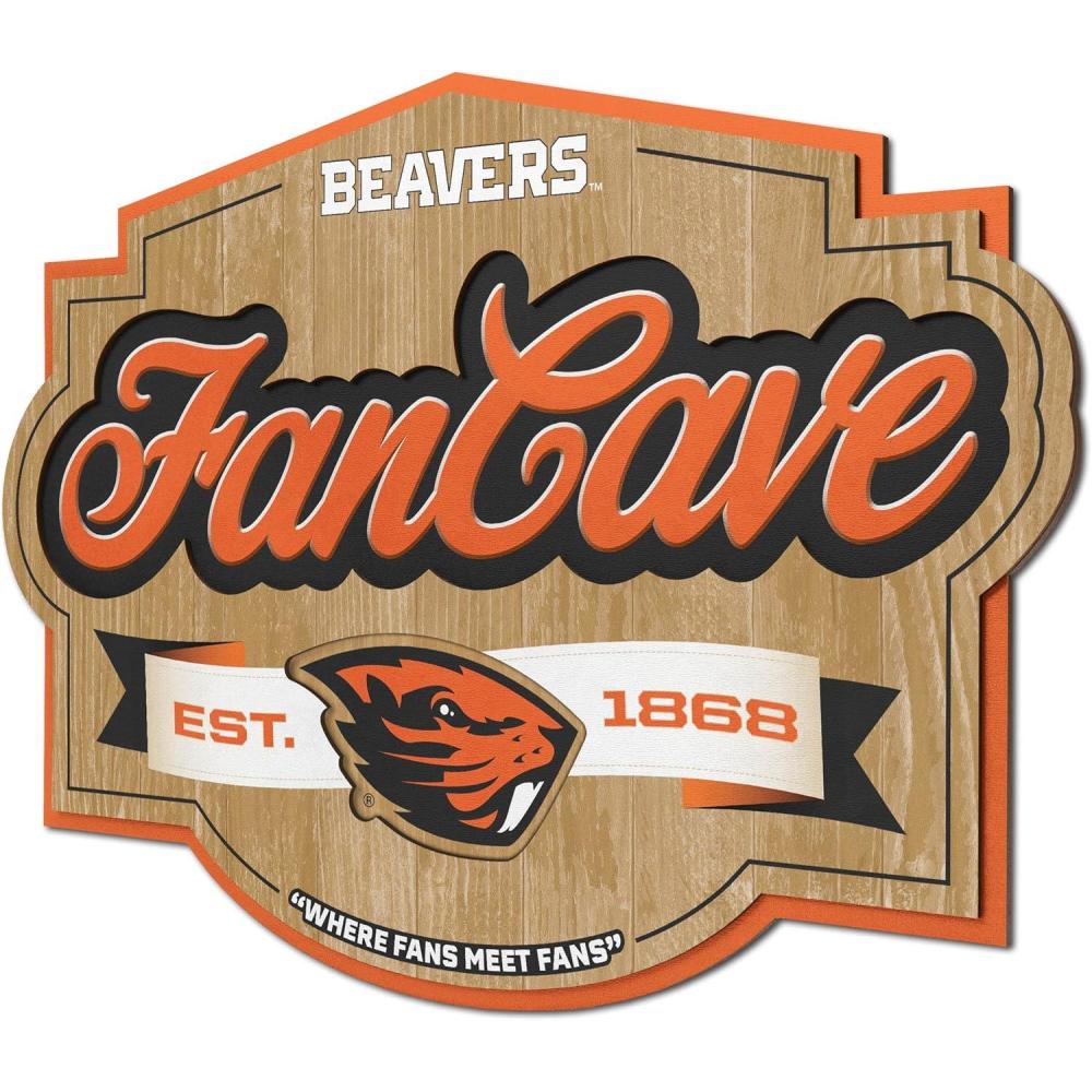 imageYouTheFan NCAA Fan Cave SignOregon State Beavers