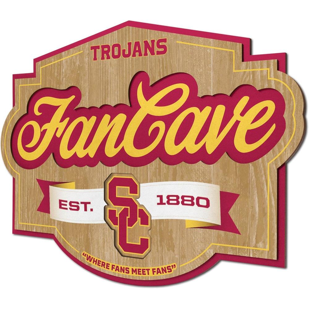 imageYouTheFan NCAA Fan Cave SignUSC Trojans