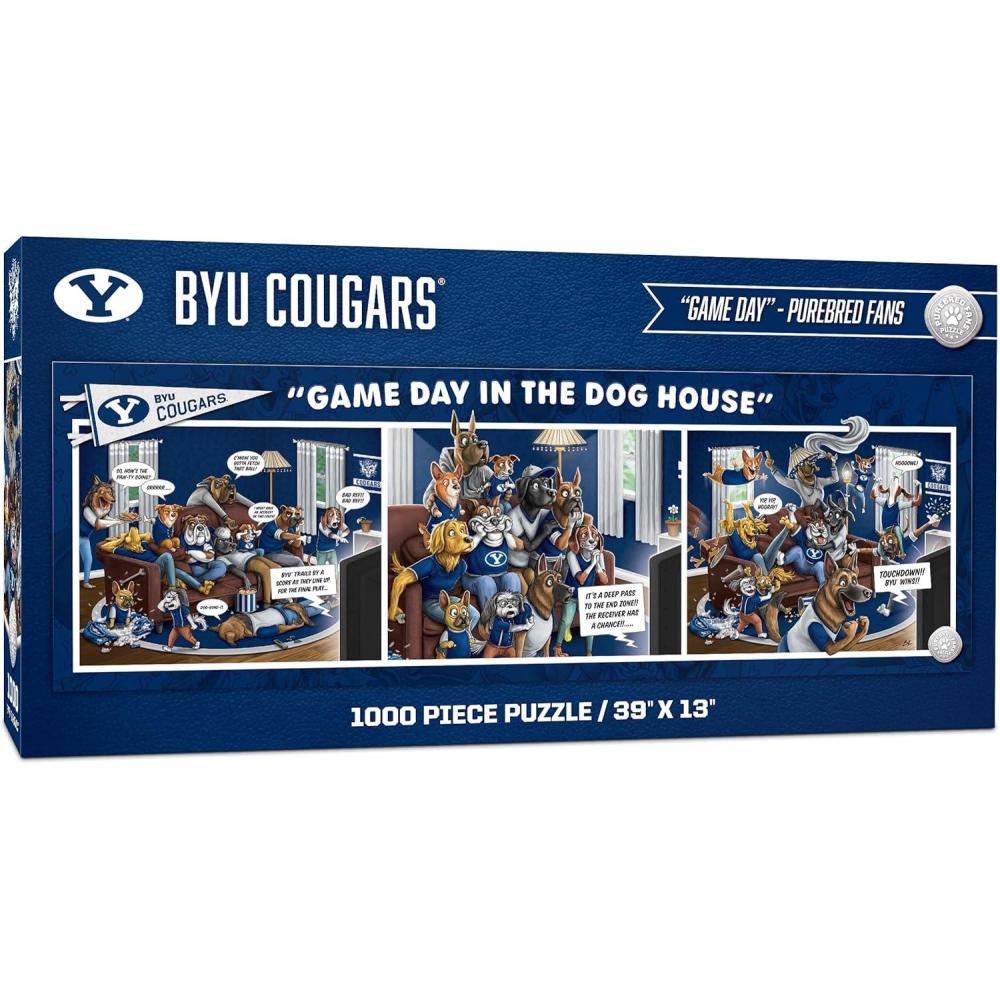 imageYouTheFan NCAA Game Day in The Dog House  1000pc PuzzleBYU Cougars