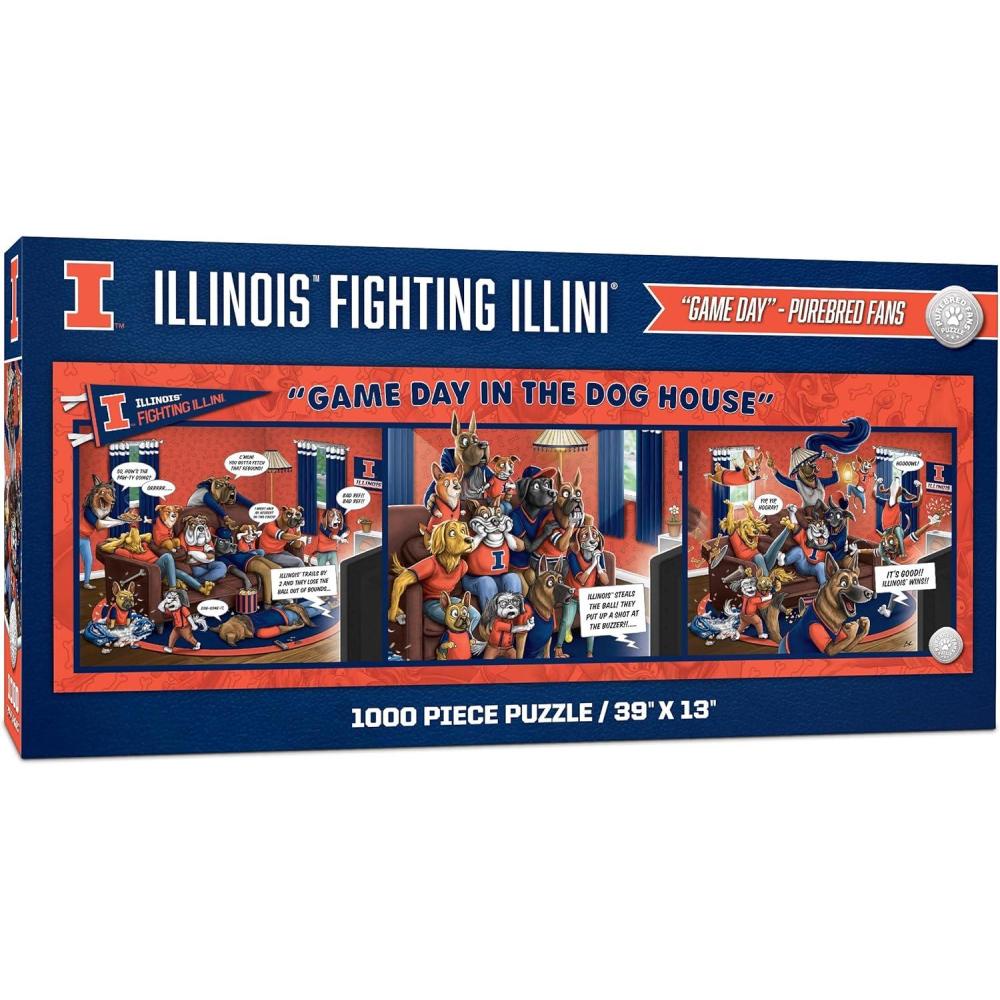 imageYouTheFan NCAA Game Day in The Dog House  1000pc PuzzleIllinois Fighting Illini