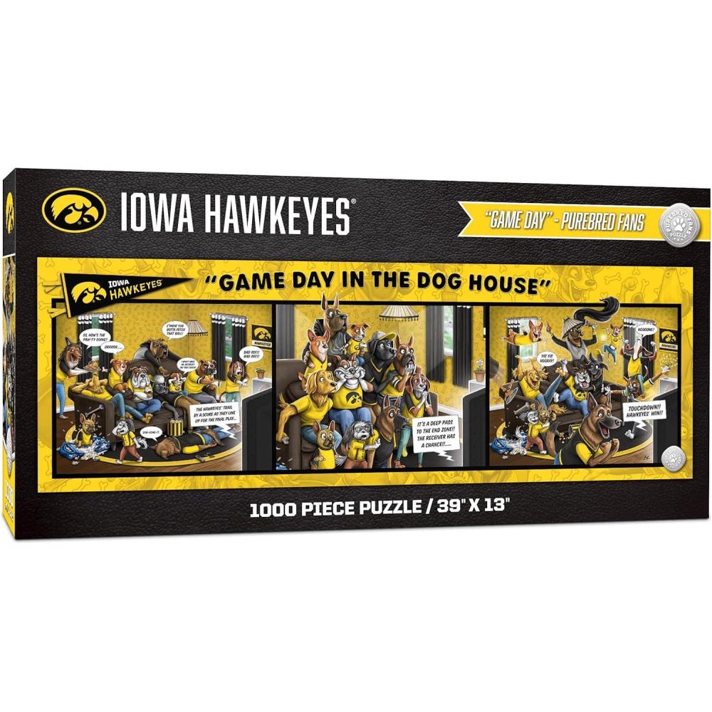 imageYouTheFan NCAA Game Day in The Dog House  1000pc PuzzleIowa Hawkeyes