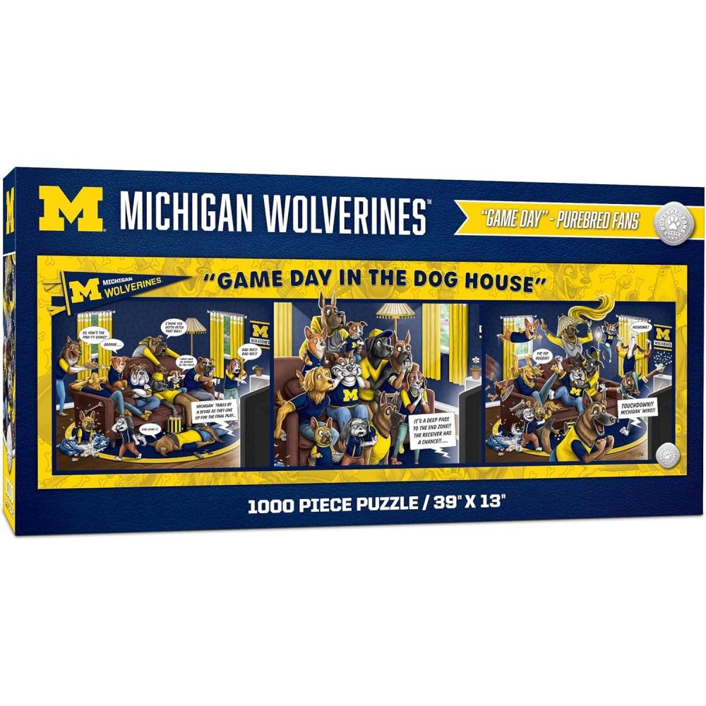 imageYouTheFan NCAA Game Day in The Dog House 1000pc PuzzleMichigan Wolverines