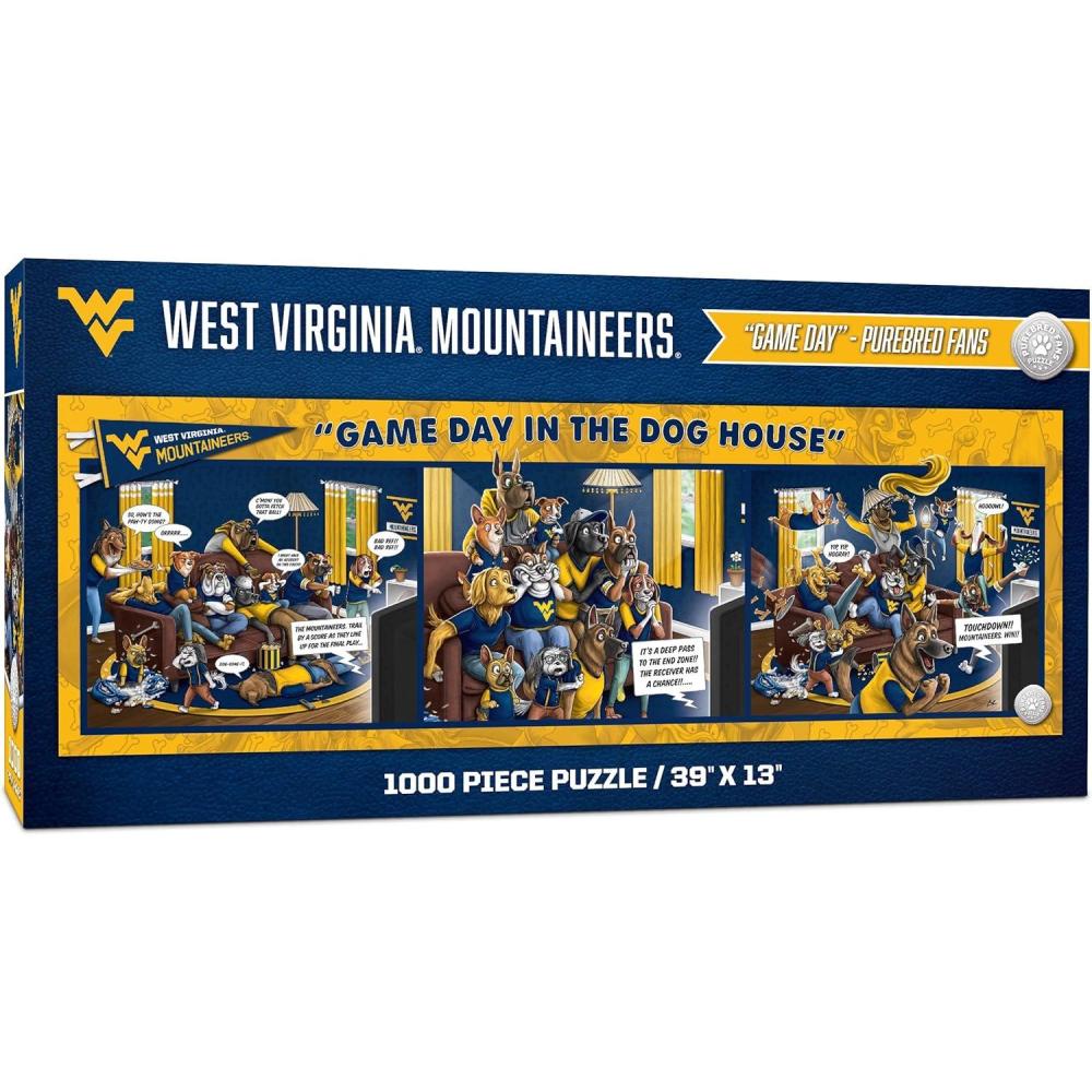 imageYouTheFan NCAA Game Day in The Dog House  1000pc PuzzleWest Virginia Mountaineers