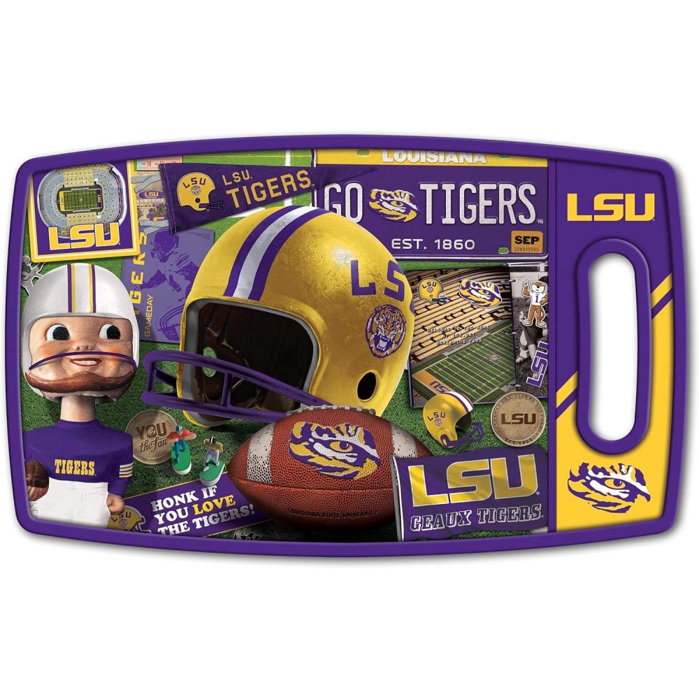 imageYouTheFan NCAA Retro Series Cutting BoardLSU Tigers