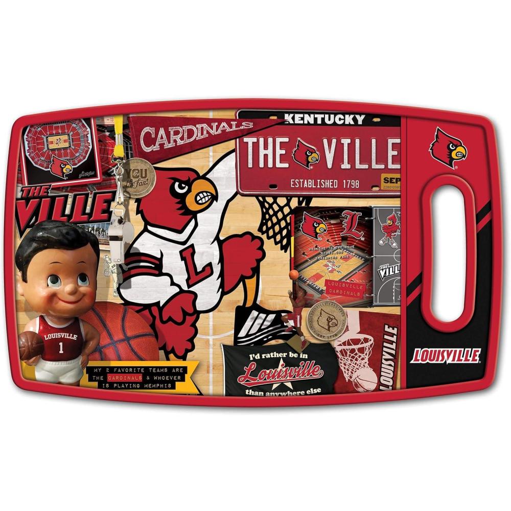 imageYouTheFan NCAA Retro Series Cutting BoardLouisville Cardinals