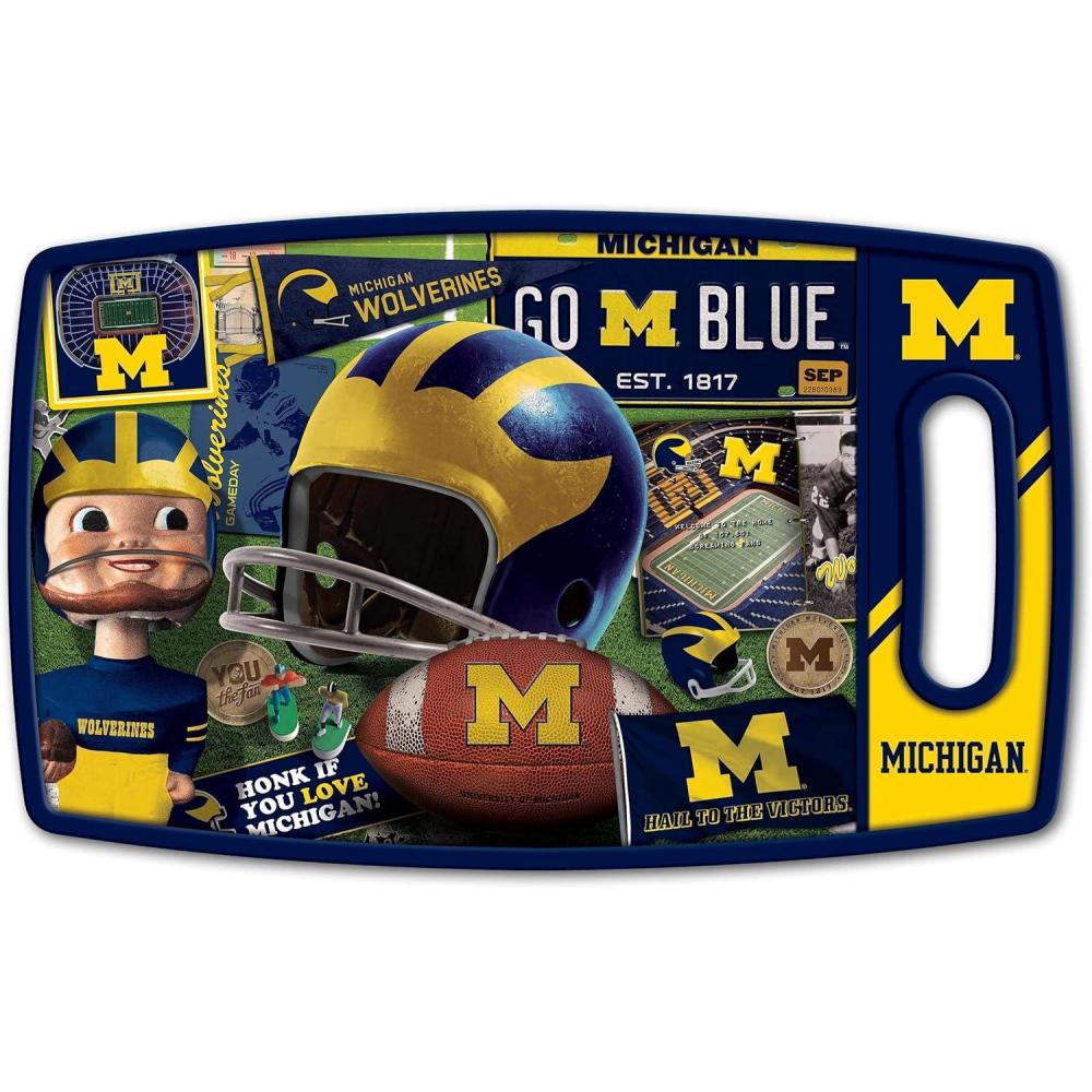imageYouTheFan NCAA Retro Series Cutting BoardMichigan Wolverines