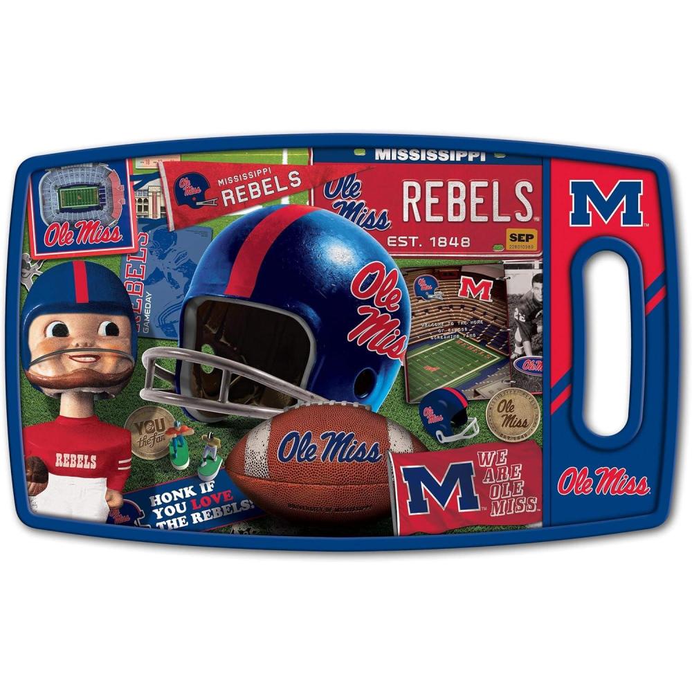 imageYouTheFan NCAA Retro Series Cutting BoardMississippi Rebels