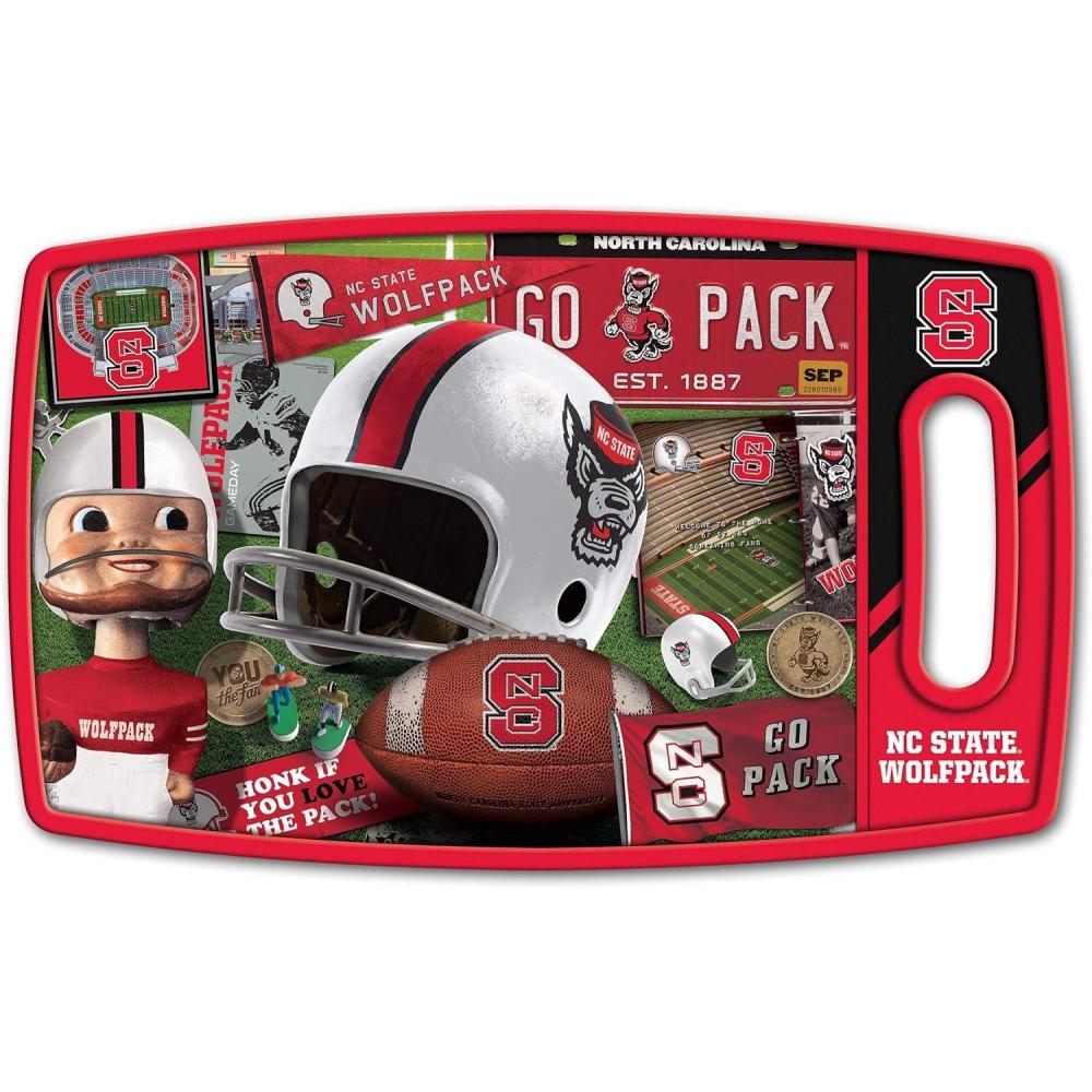 imageYouTheFan NCAA Retro Series Cutting BoardNC State Wolfpack