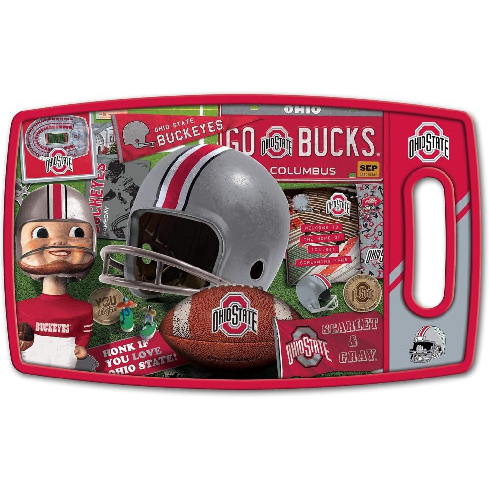 imageYouTheFan NCAA Retro Series Cutting BoardOhio State Buckeyes