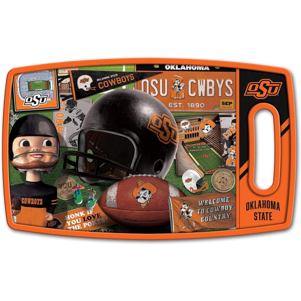 imageYouTheFan NCAA Retro Series Cutting BoardOklahoma State Cowboys