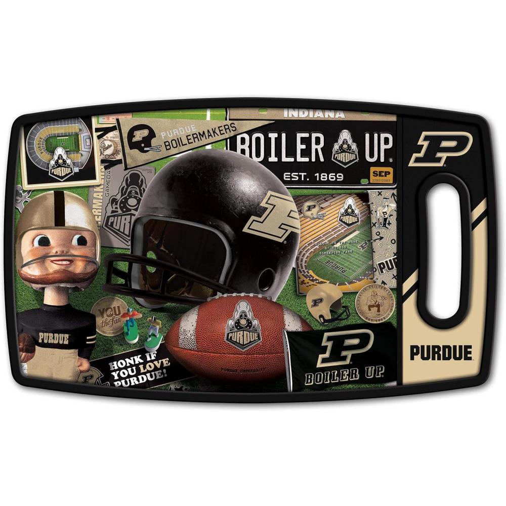 imageYouTheFan NCAA Retro Series Cutting BoardPurdue Boilermakers FB