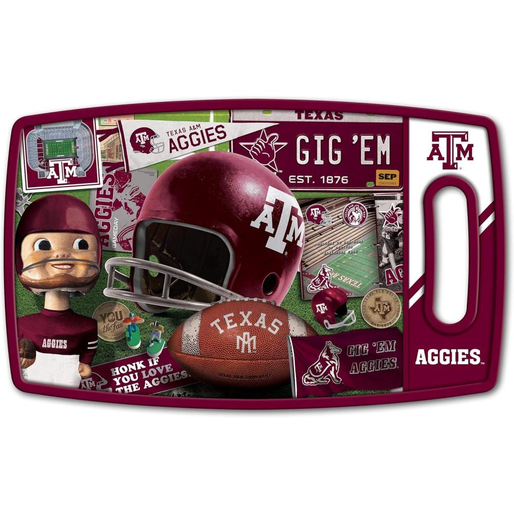 imageYouTheFan NCAA Retro Series Cutting BoardTexas AM Aggies