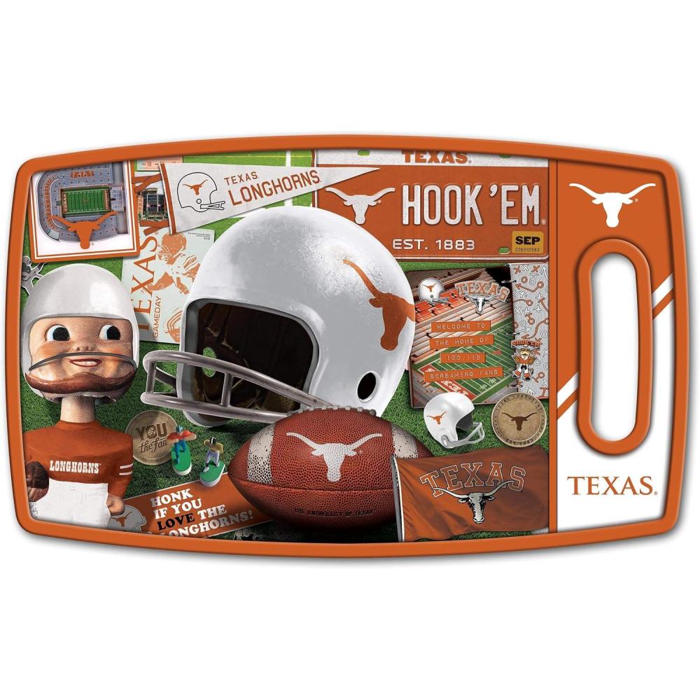 imageYouTheFan NCAA Retro Series Cutting BoardTexas Longhorns