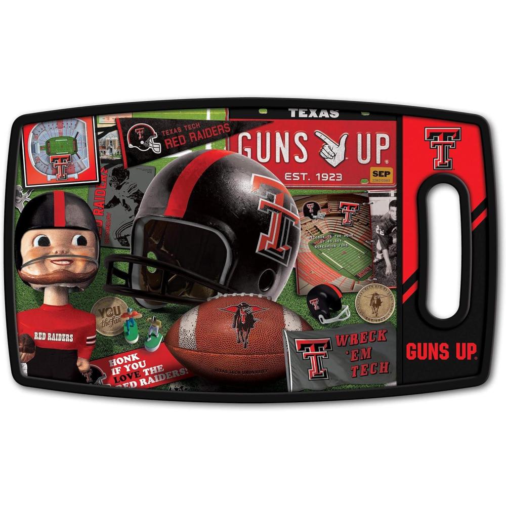 imageYouTheFan NCAA Retro Series Cutting BoardTexas Tech Red Raiders