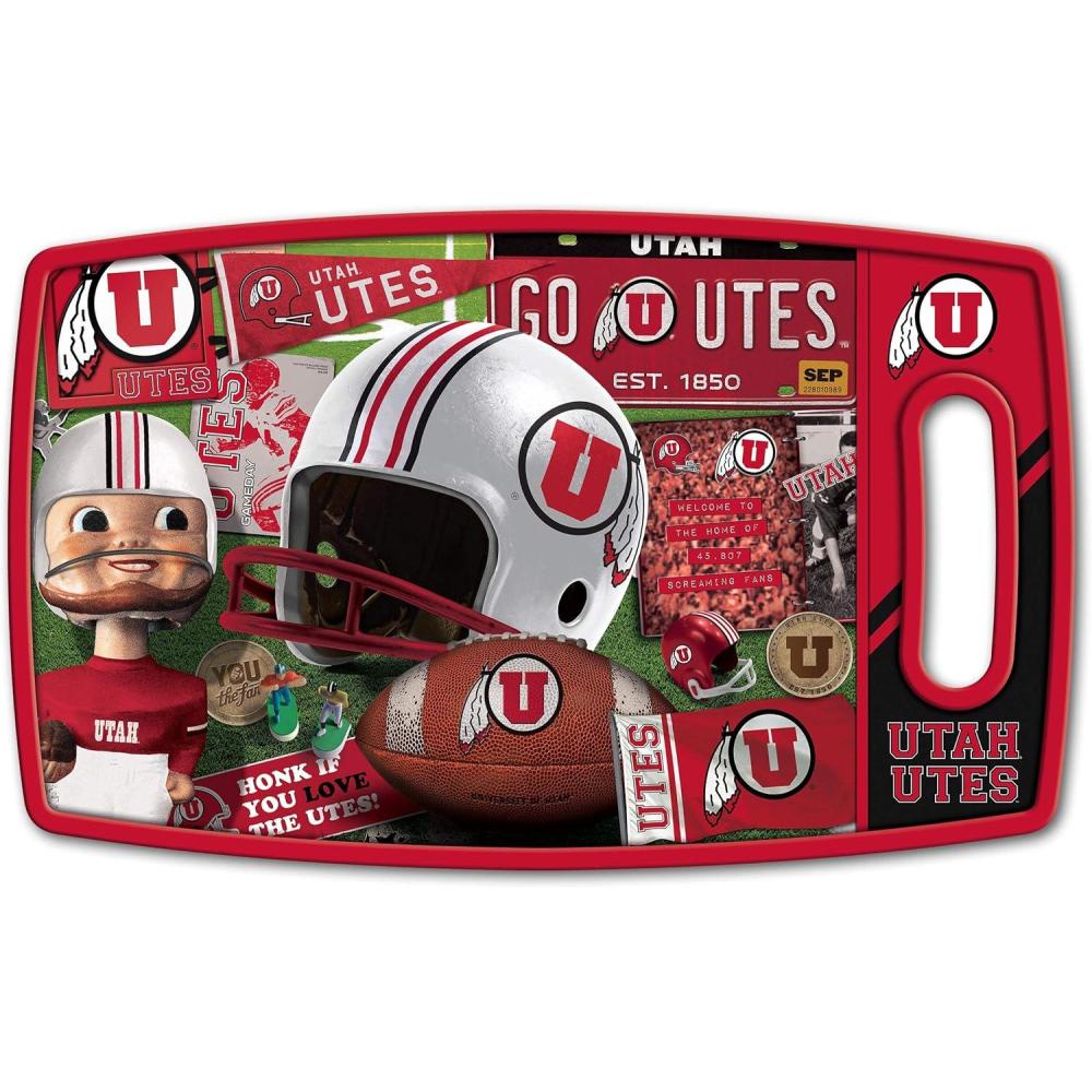 imageYouTheFan NCAA Retro Series Cutting BoardUtah Utes