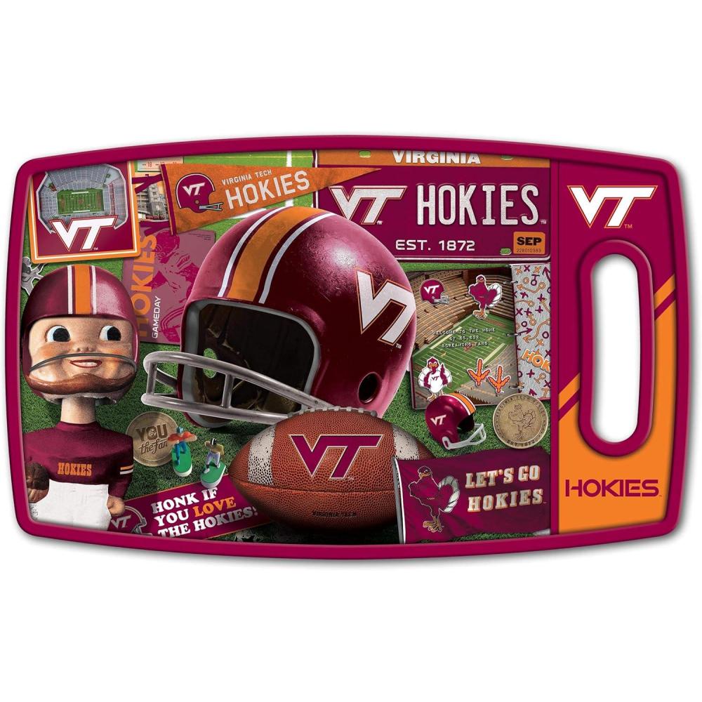 imageYouTheFan NCAA Retro Series Cutting BoardVirginia Tech Hokies