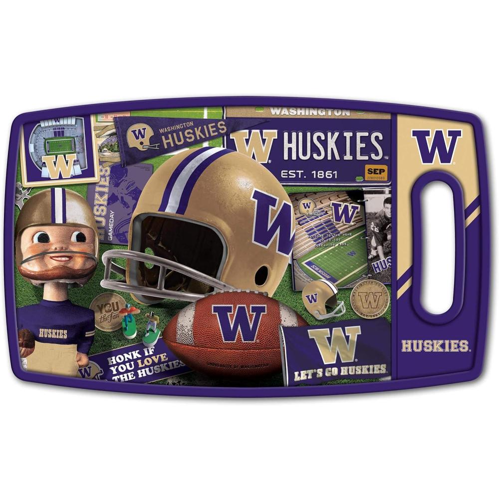 imageYouTheFan NCAA Retro Series Cutting BoardWashington Huskies