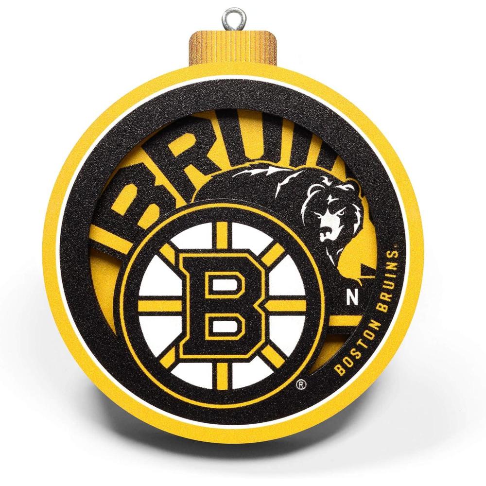 imageYouTheFan NHL 3D Logo Series OrnamentBoston Bruins