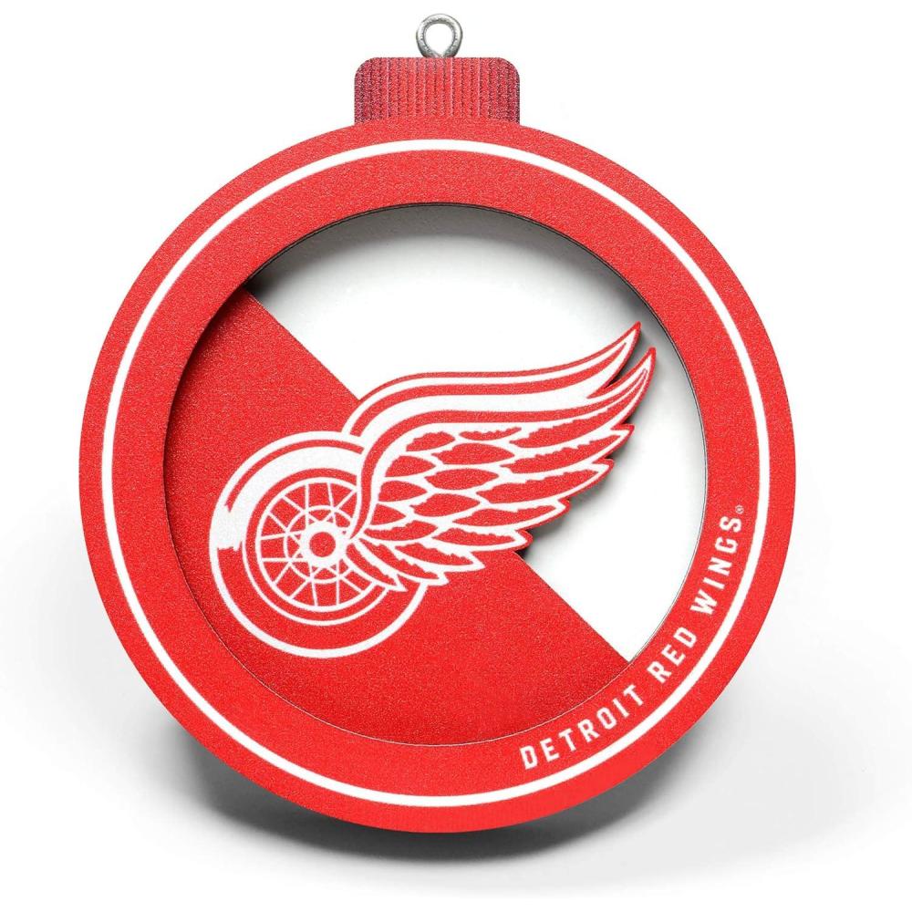 imageYouTheFan NHL 3D Logo Series OrnamentDetroit Red Wings
