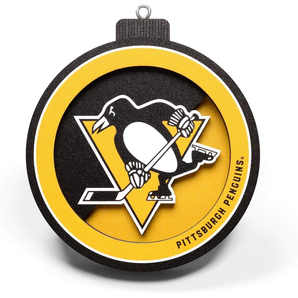imageYouTheFan NHL 3D Logo Series OrnamentPittsburgh Penguins