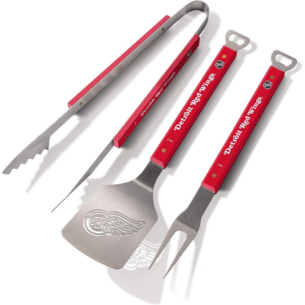 imageYouTheFan NHL 3PC Spirit Series BBQ Grill SetDetroit Red Wings
