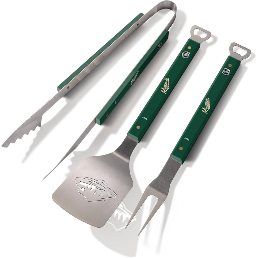 imageYouTheFan NHL 3PC Spirit Series BBQ Grill SetMinnesota Wild
