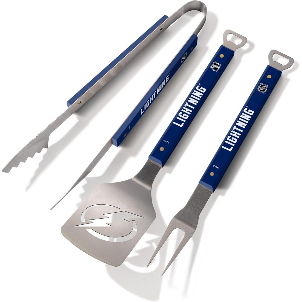 imageYouTheFan NHL 3PC Spirit Series BBQ Grill SetTampa Bay Lightning