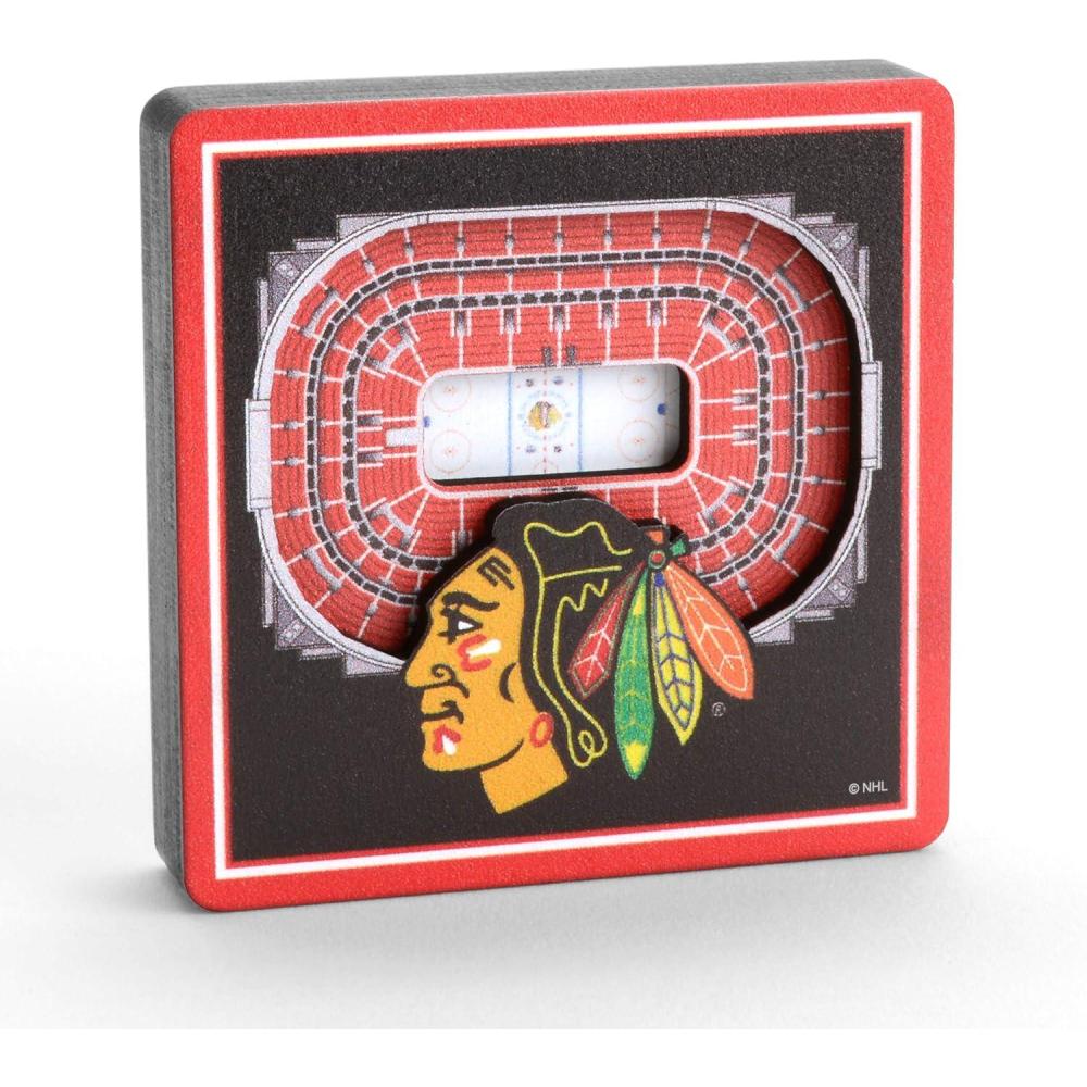 imageYouTheFan NHL Boston Bruins 3D StadiumView Magnets TD GardenChicago Blackhawks