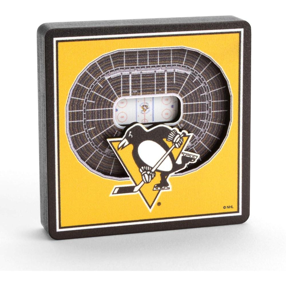 imageYouTheFan NHL Boston Bruins 3D StadiumView Magnets TD GardenPittsburgh Penguins