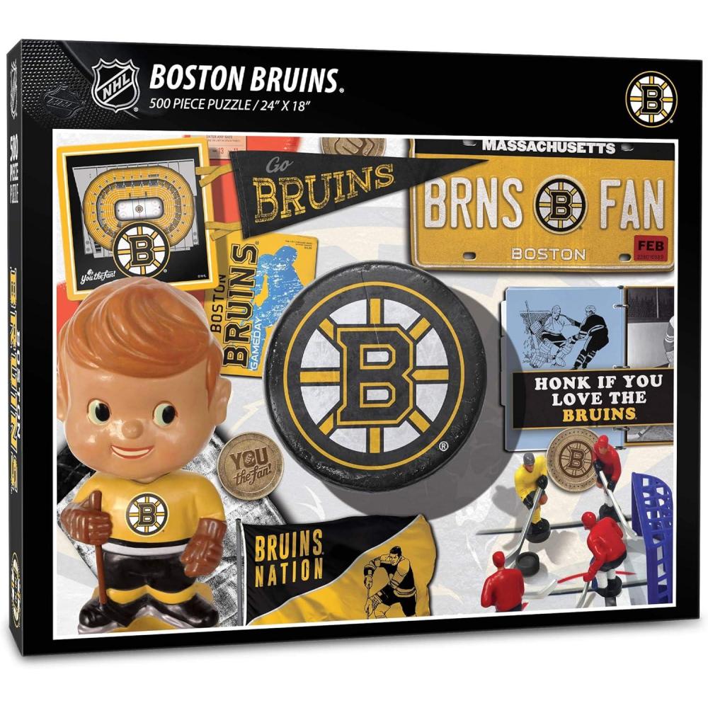 imageYouTheFan NHL Boston Bruins Retro Series 500pc PuzzleOne Size