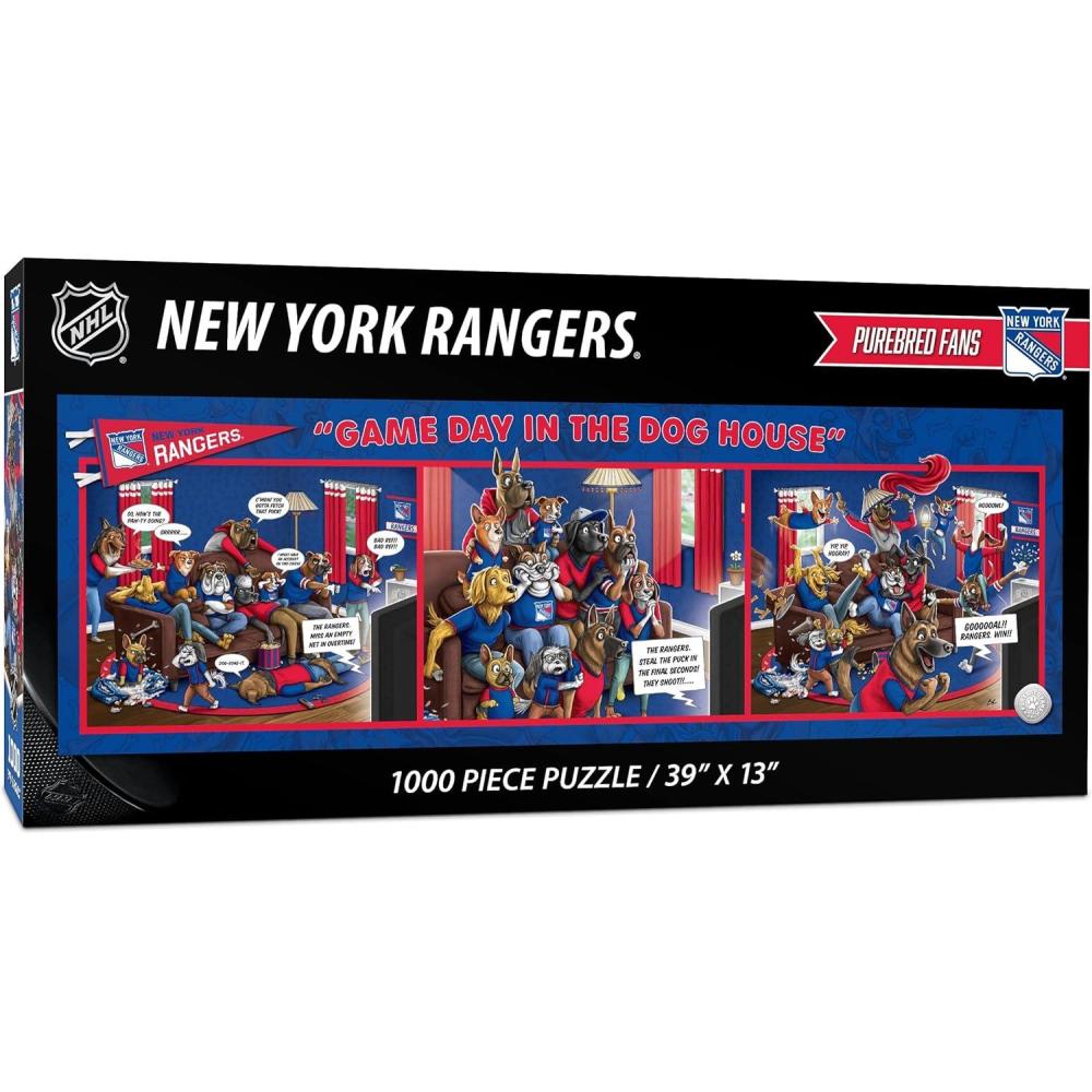 imageYouTheFan NHL Game Day in The Dog House  1000pc PuzzleNew York Rangers