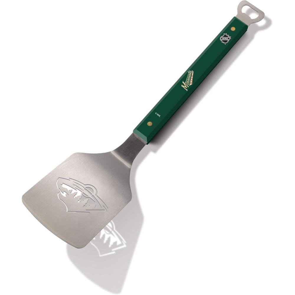 imageYouTheFan NHL Spirit Series Sportula Stainless Steel Grilling SpatulaMinnesota Wild