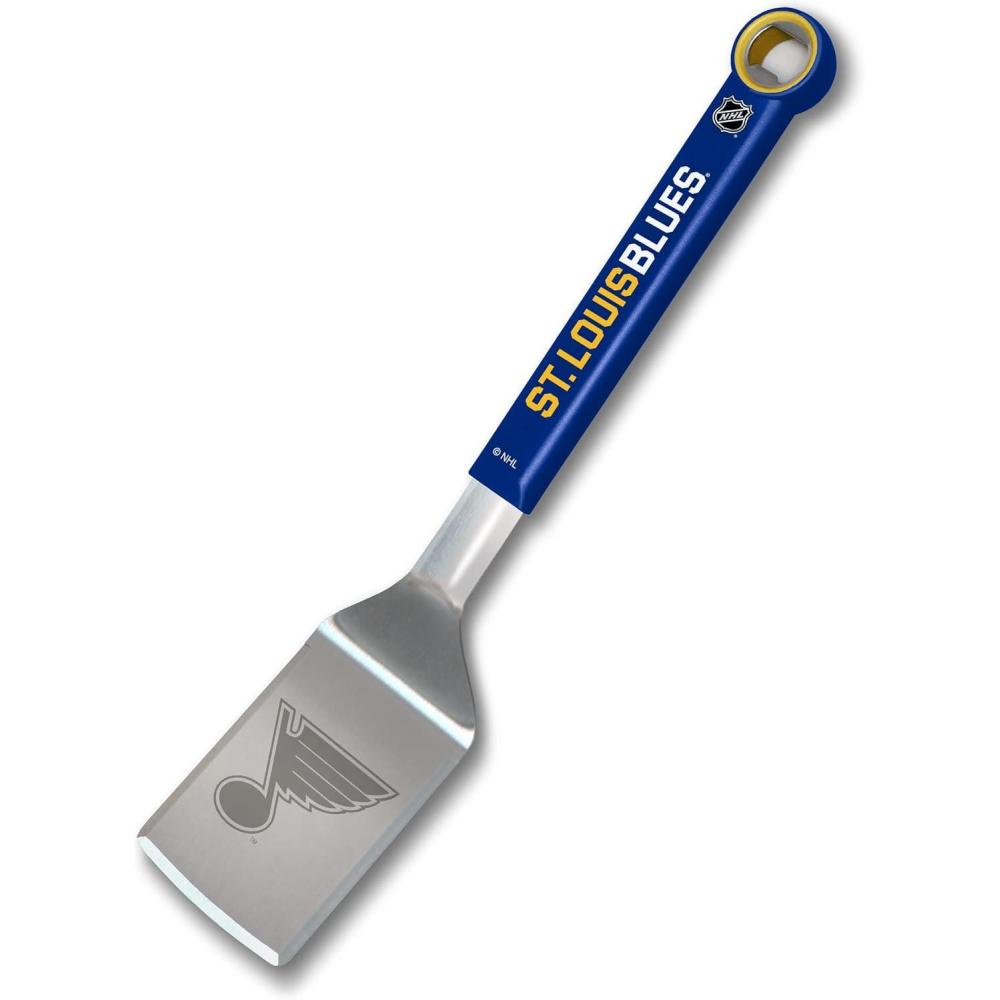 imageYouTheFan NHL Stainless Steel BBQ Spatula with Bottle OpenerSt Louis Blues
