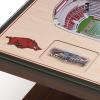 YouTheFan NCAA 25-Layer StadiumView Lighted End Table(Arkansas Razorbacks)