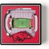 YouTheFan NCAA 3D StadiumView Magnet(Arkansas Razorbacks)