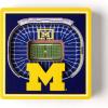 YouTheFan NCAA 3D StadiumView Magnet(Michigan Wolverines)