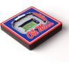 YouTheFan NCAA 3D StadiumView Magnet(Mississippi Rebels)