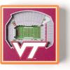 YouTheFan NCAA 3D StadiumView Magnet(Virginia Tech Hokies)